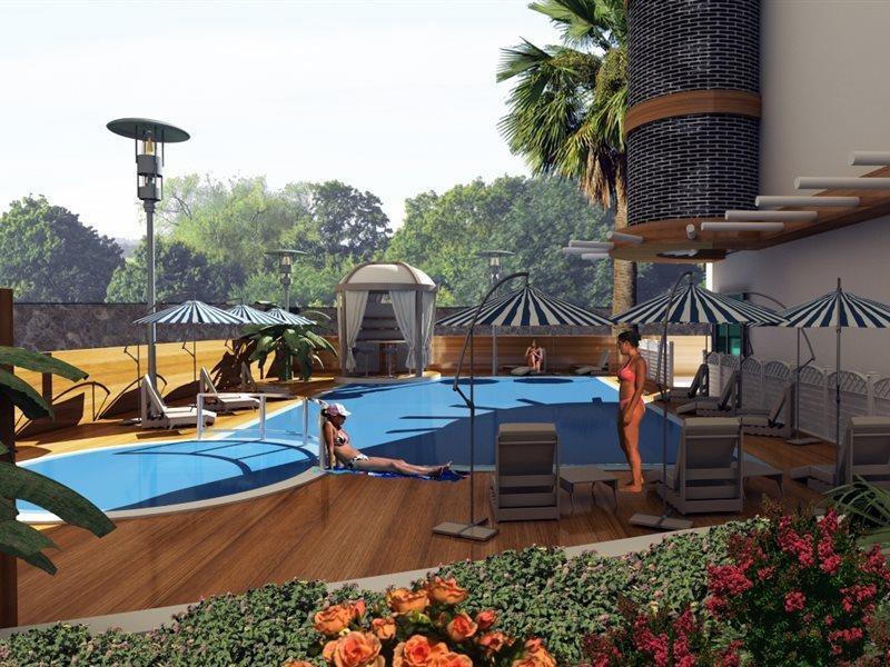 Kleopatra Blue Hawai Hotel Alanya Exterior photo